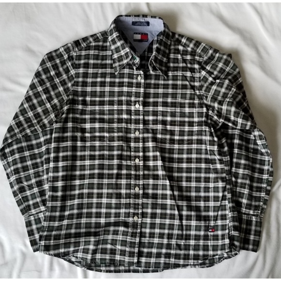 Tommy Hilfiger Tops - WOMEN’S TOMMY HILFIGER Black Check Shirt Size 12